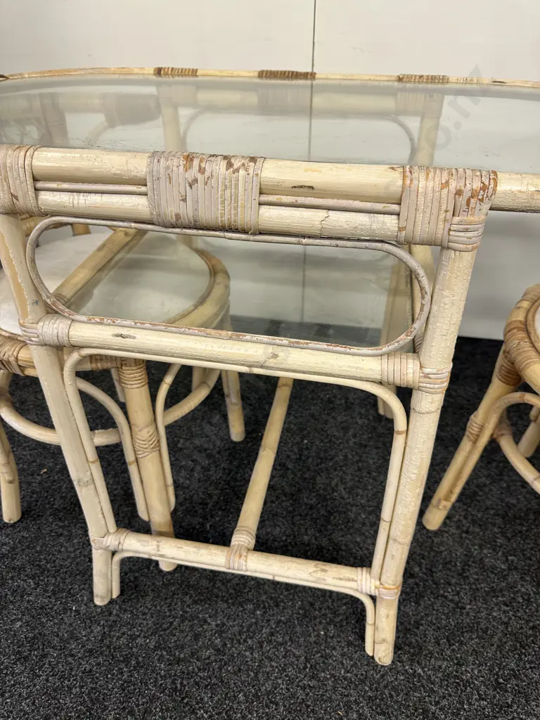 Cane & Glass Nesting Patio Suite Image 1++