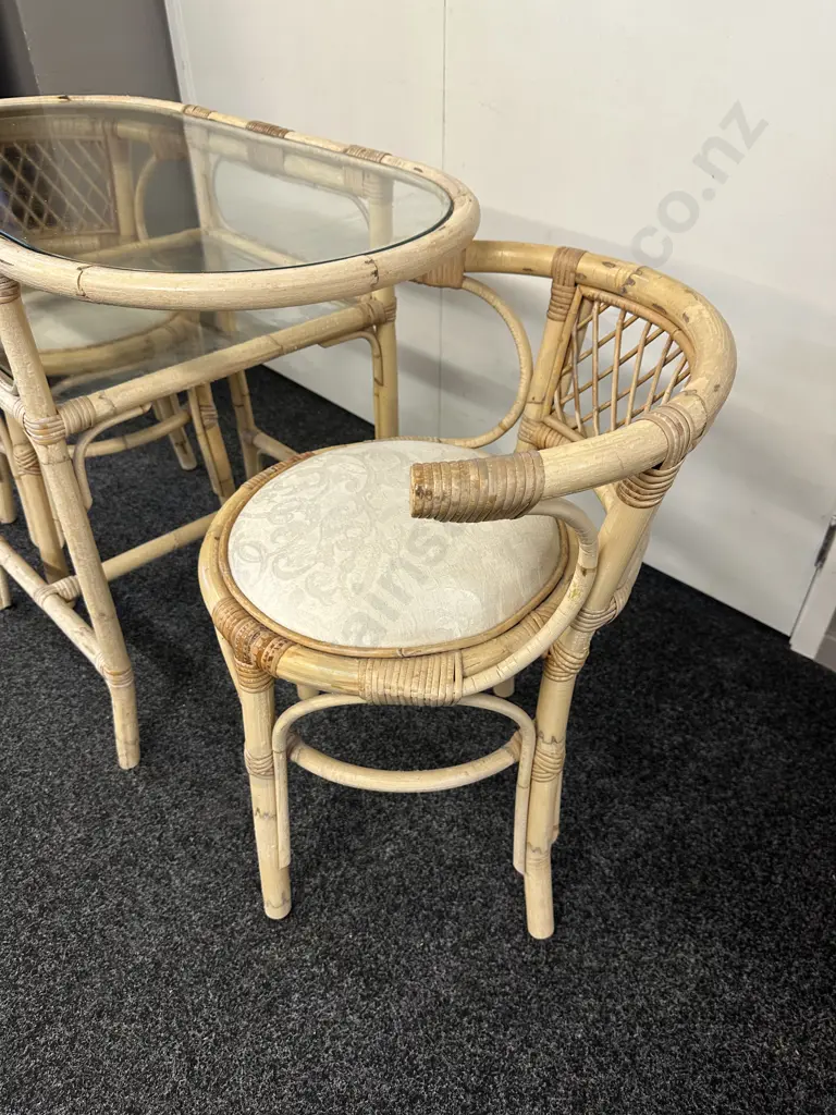 Cane & Glass Nesting Patio Suite Image 1++