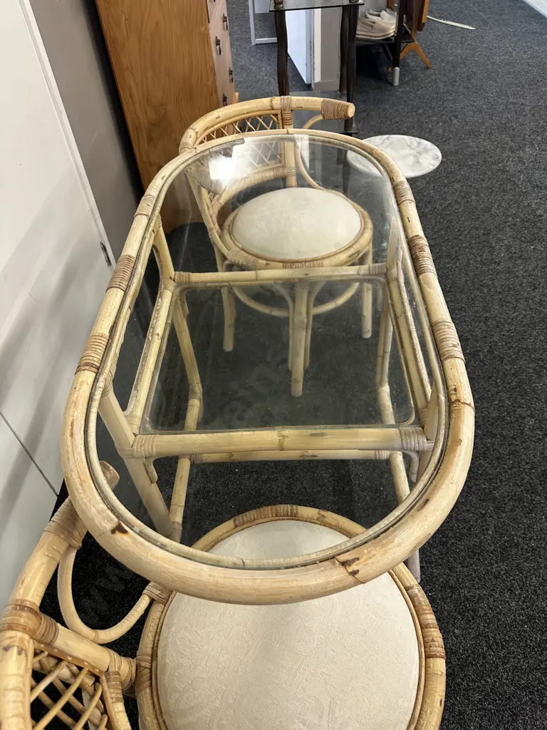 Cane & Glass Nesting Patio Suite Image 1++