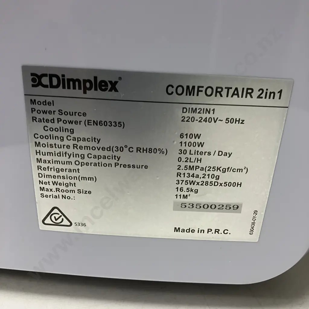 Dimplex ComfortAir 2in1 Portable Air Conditioner With Dehumidifier Model DIM2IN1 Image 1++