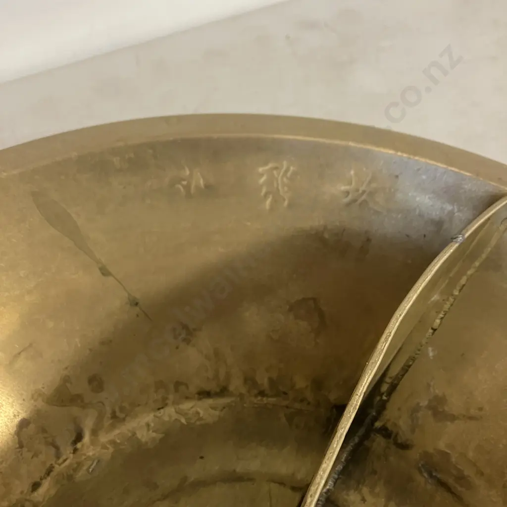 Brass Oriental Divided Hotpot. Dia 44cm Image 1++