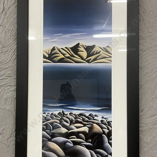 Diana Adams "Boulder Bay" Framed Art Print. 80 x 46cm