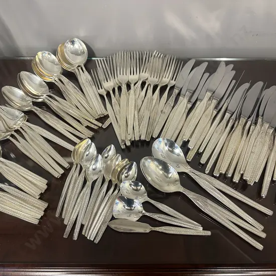 Large Selection Of Vintage Grosvenor 'Flamenco' Flatware 