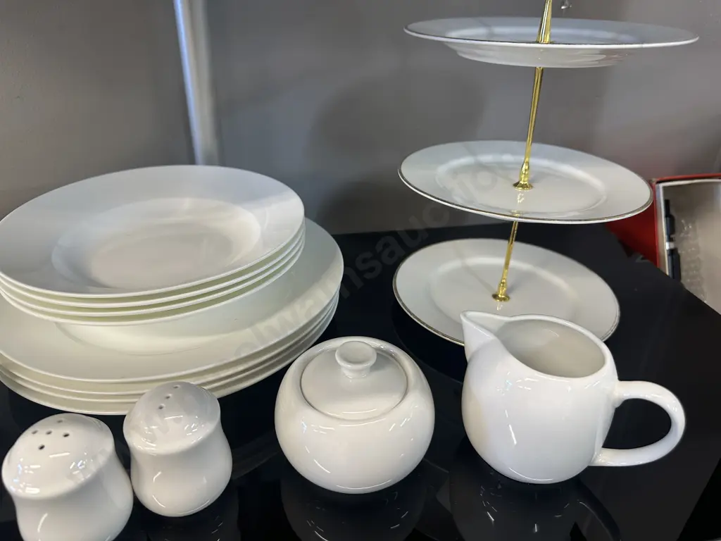 Assorted Maxwell & Willams Dinner Ware Including Three Tier Cake Stand Image 1++