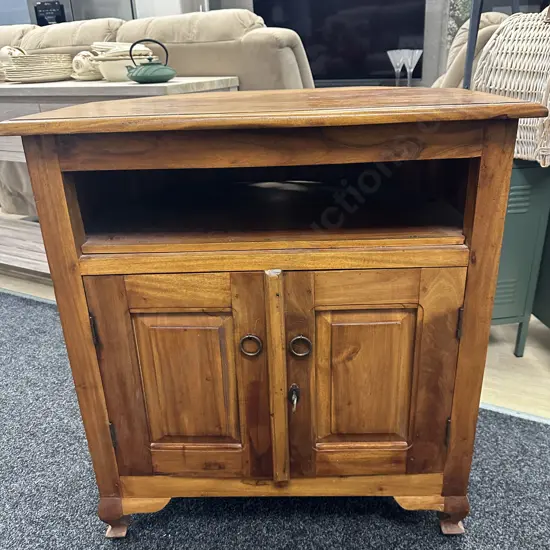 Wooden TV Cabinet One Shelf, Two Door H81,W74,D53cm.
