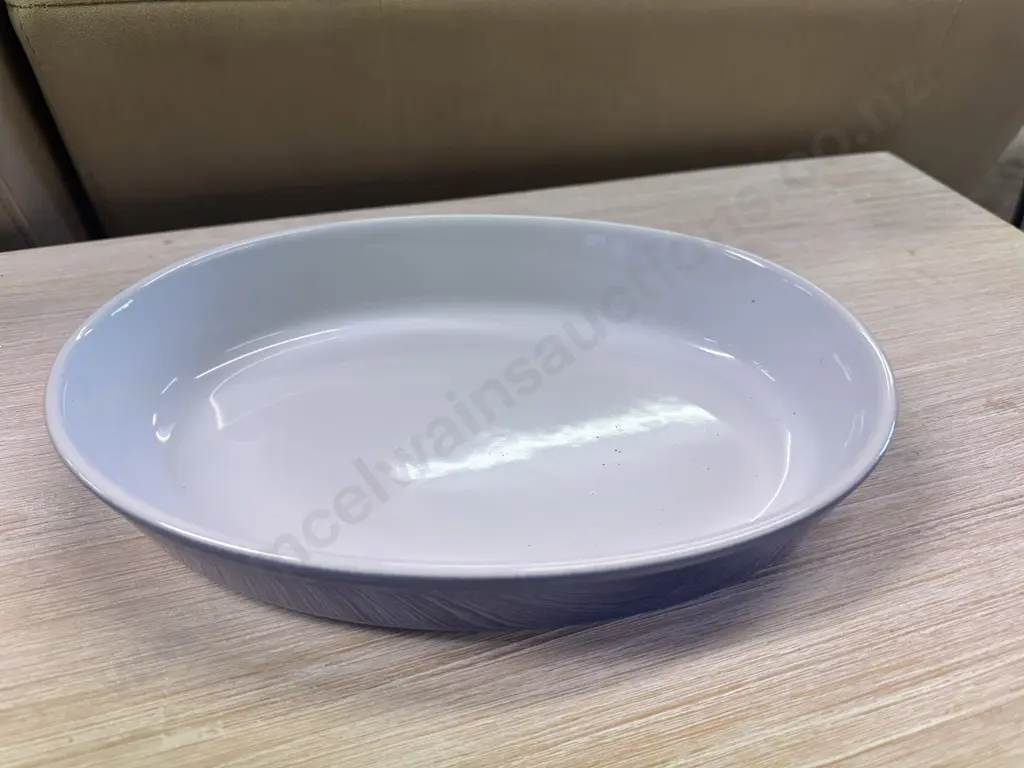 Emile Henry France Blue & White Ceramic Gratin Dish 01.07 Image 1++