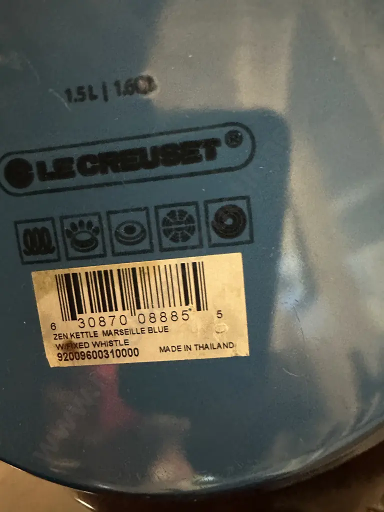 Le Creuset Zen Kettle Marseille Blue With Whistle Image 1++