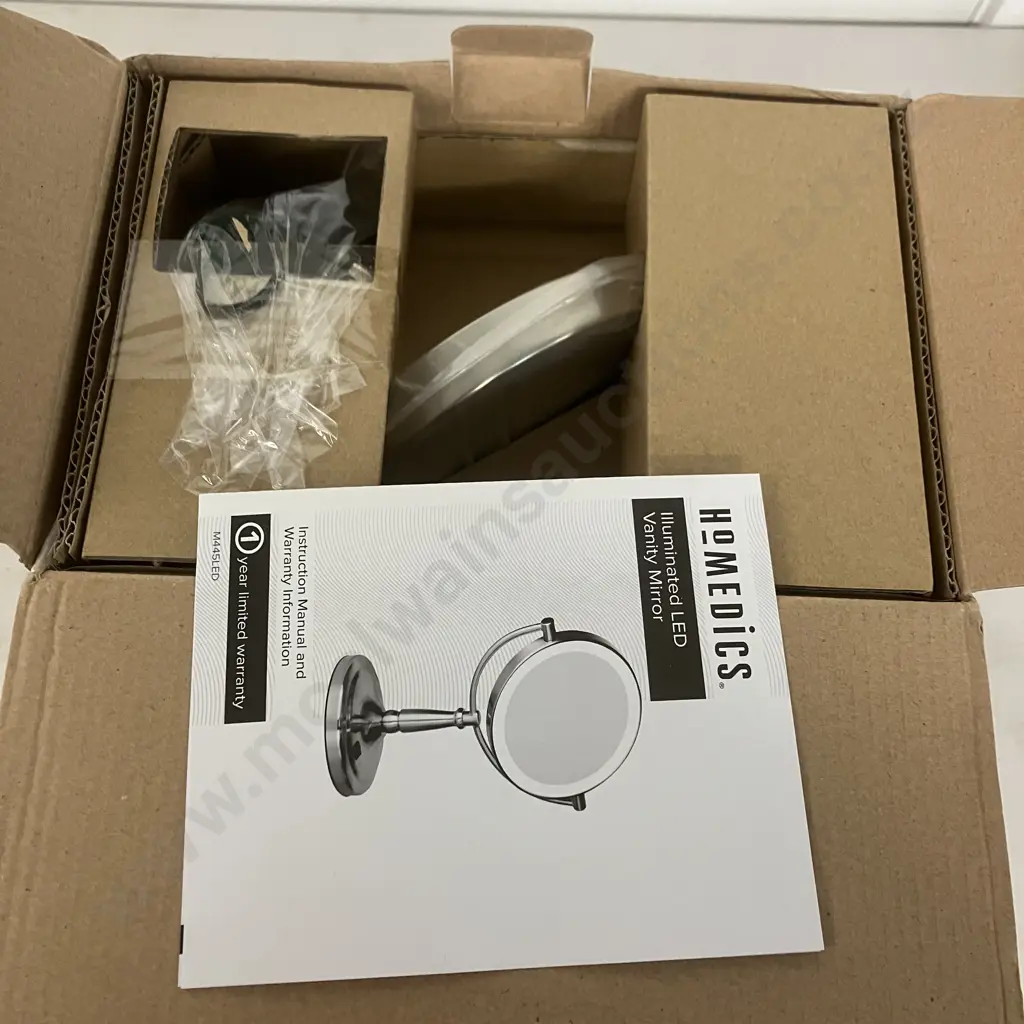 Homedics Illuminated LED Vanity Mirror - M445LED, Boxed Image 1++