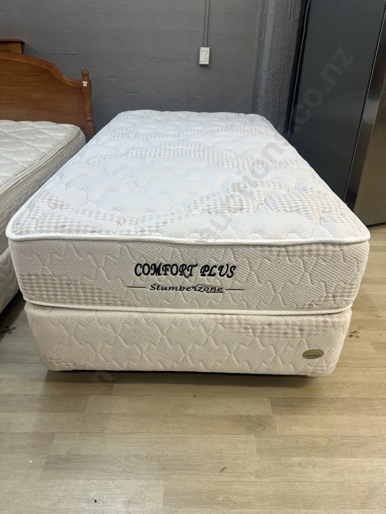 SlumberZone Comfort Plus King Single Sized Mattress & Base Image 1++
