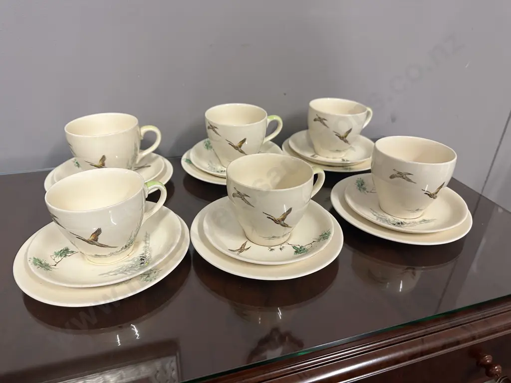 Vintage Royal Doulton 'The Coppice' Trios x6 #D5803 Image 1++