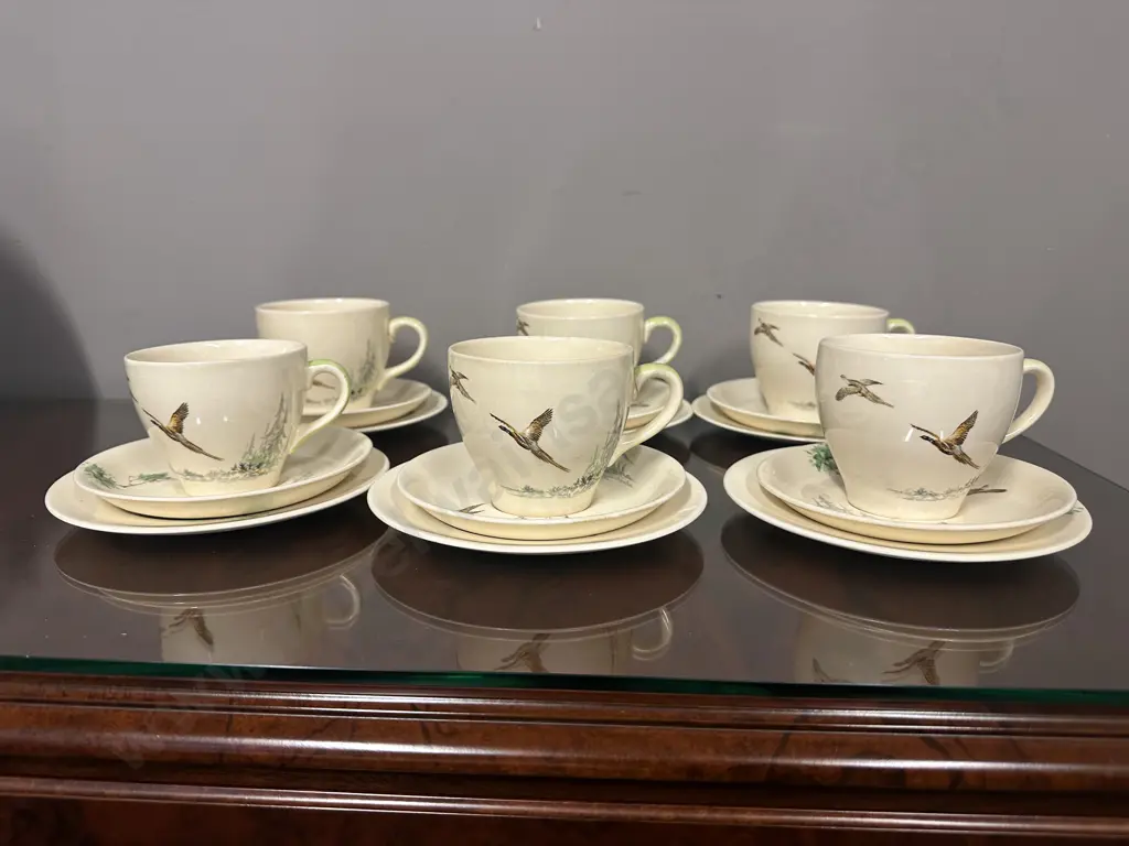 Vintage Royal Doulton 'The Coppice' Trios x6 #D5803 Image 1++