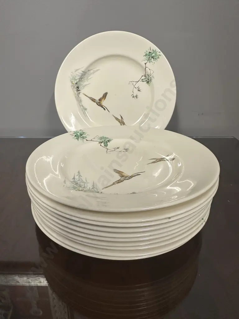 Vintage Royal Doulton 'The Coppice' Entree Plates x11 Image 1++