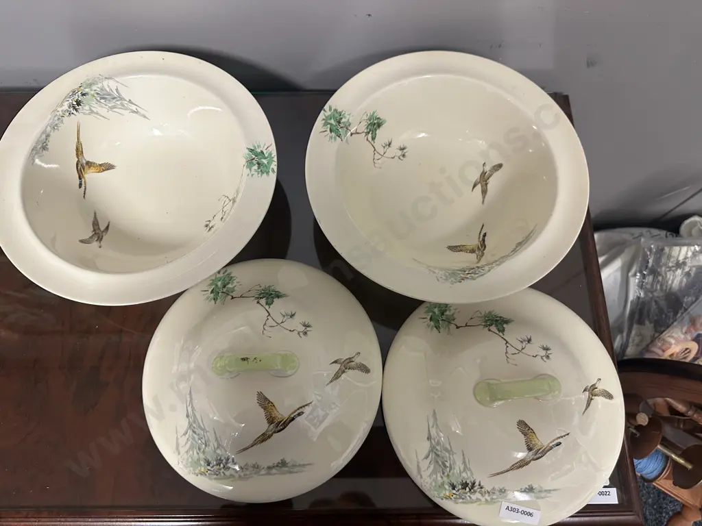 Vintage Royal Doulton 'The Coppice' Lidded Serving Dishes #D5803  Image 1++