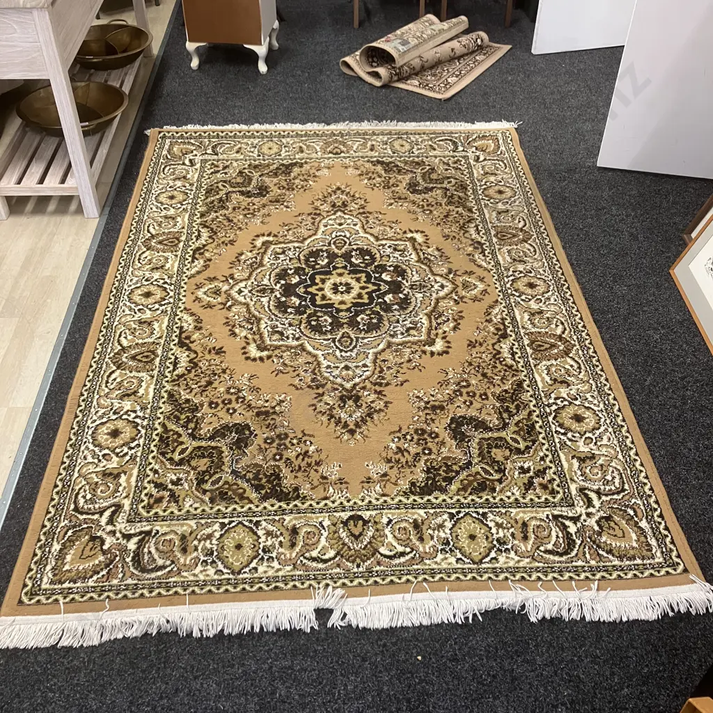 Mona Berber Brown & Cream Toned Floor Rug. 160 x 230cm Image 1++