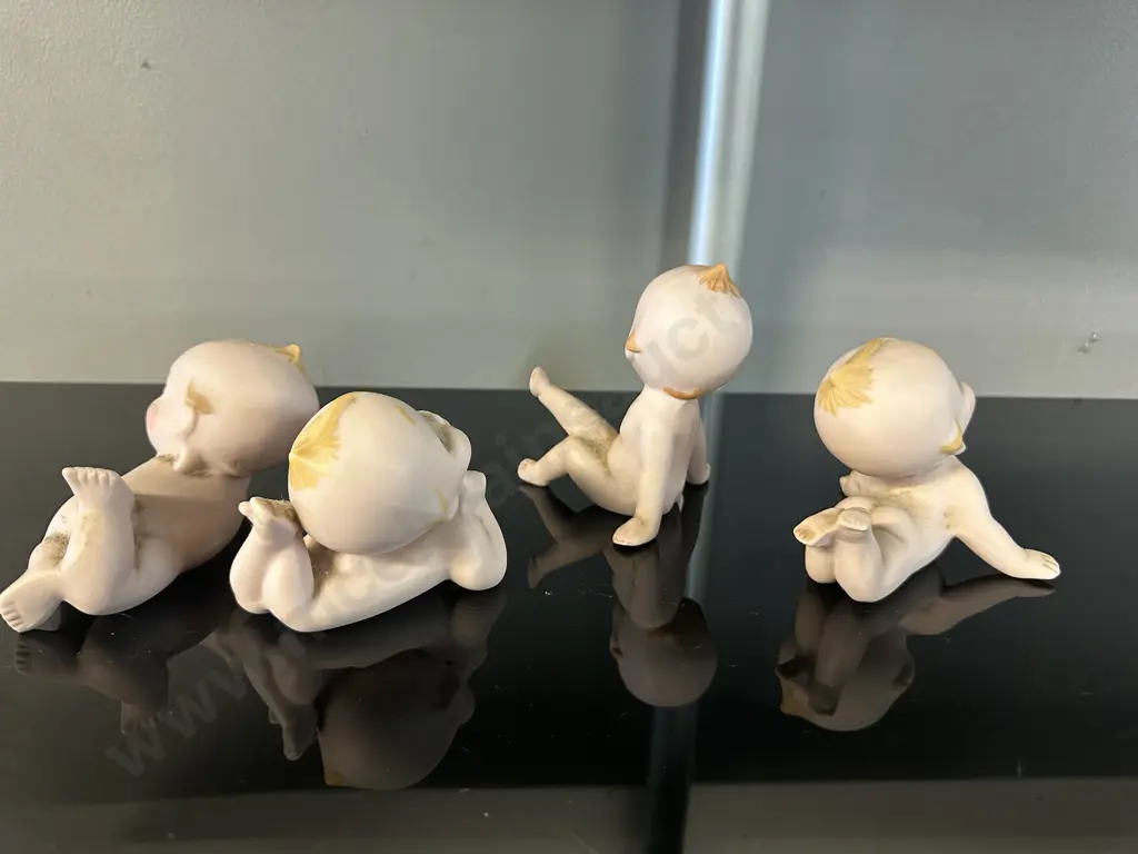 Selection Of Vintage Porcelain Kewpie Dolls Hand Painted Image 1++