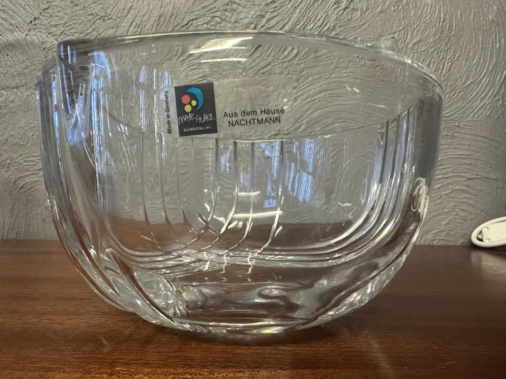 Nacht Marc Aurel Glass Bowl H10,Dia18cm. Image 1++