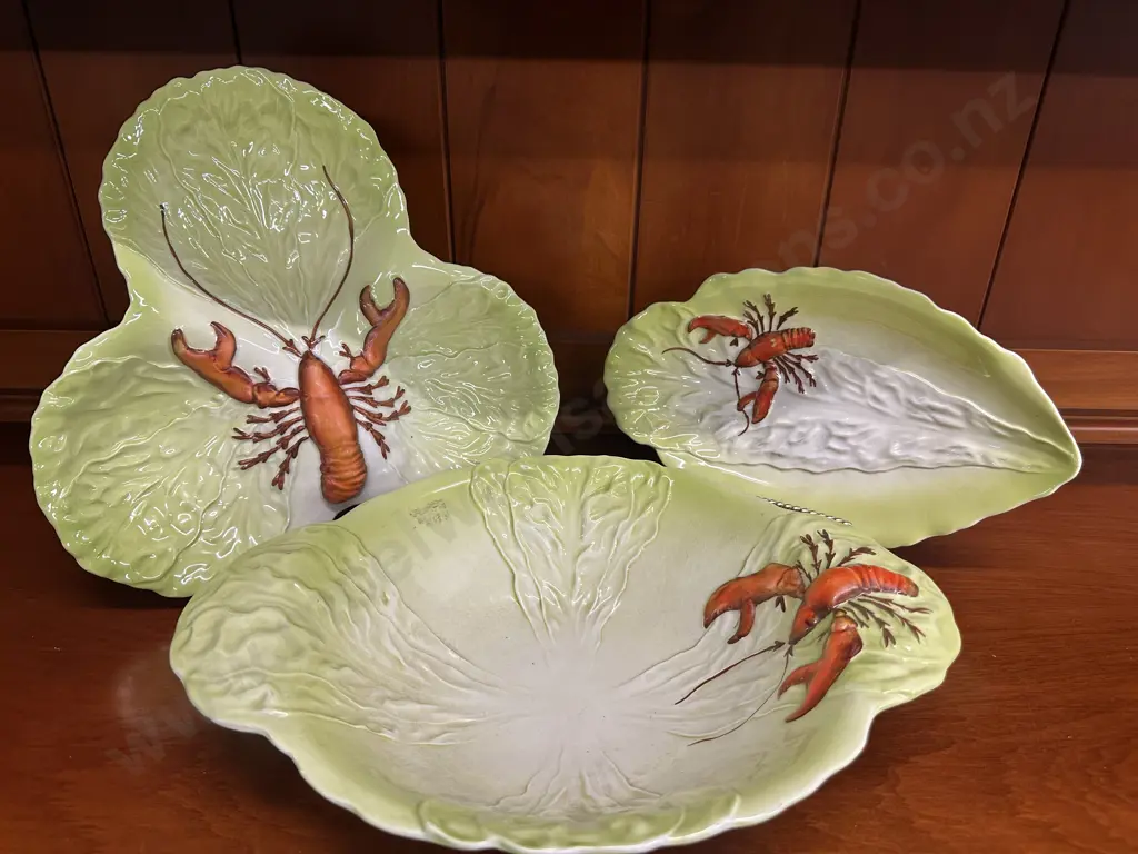 Assorted Vintage Carlton Ware Items Hand Painted Lobster Detail Image 1++
