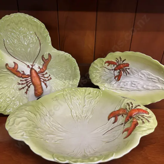 Assorted Vintage Carlton Ware Items Hand Painted Lobster Detail