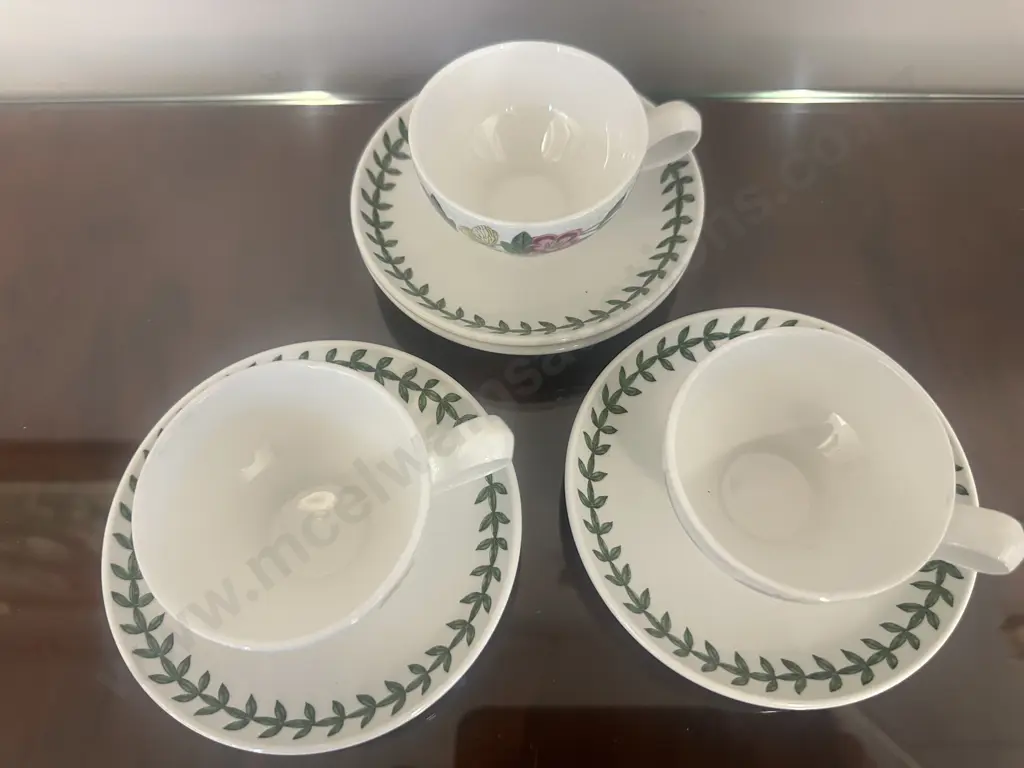 Portmeirion Botanic Garden Espresso Duos & 1x Extra Saucer Image 1++
