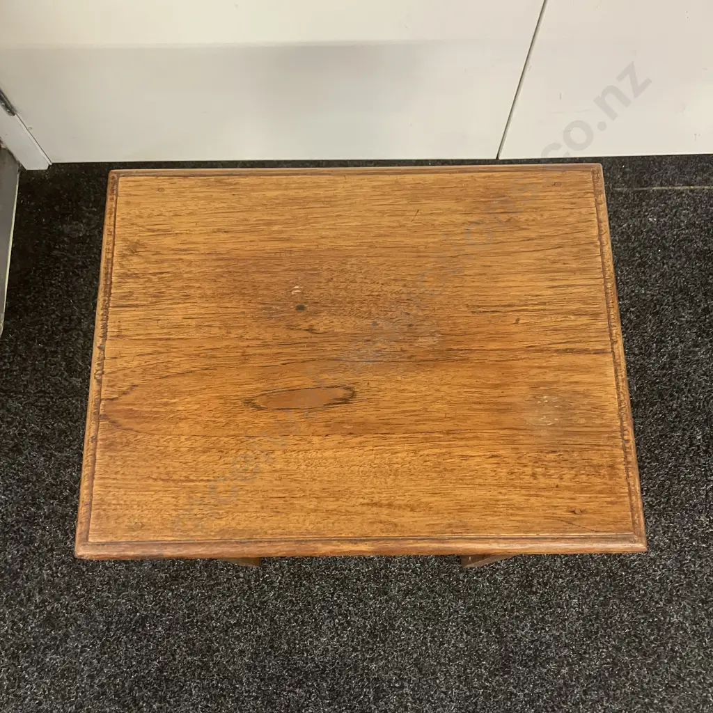 Vintage Oak Console Table. H64 W46 D35cm Image 1++