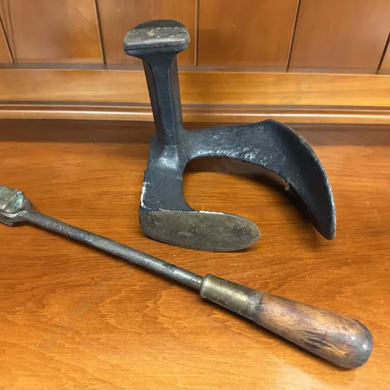 Antique Cobblers Anvil & Soldering Iron