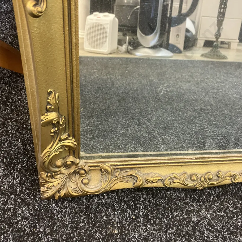 Gilt Ornate Framed Wall Mirror. 61 x 46cm Image 1++