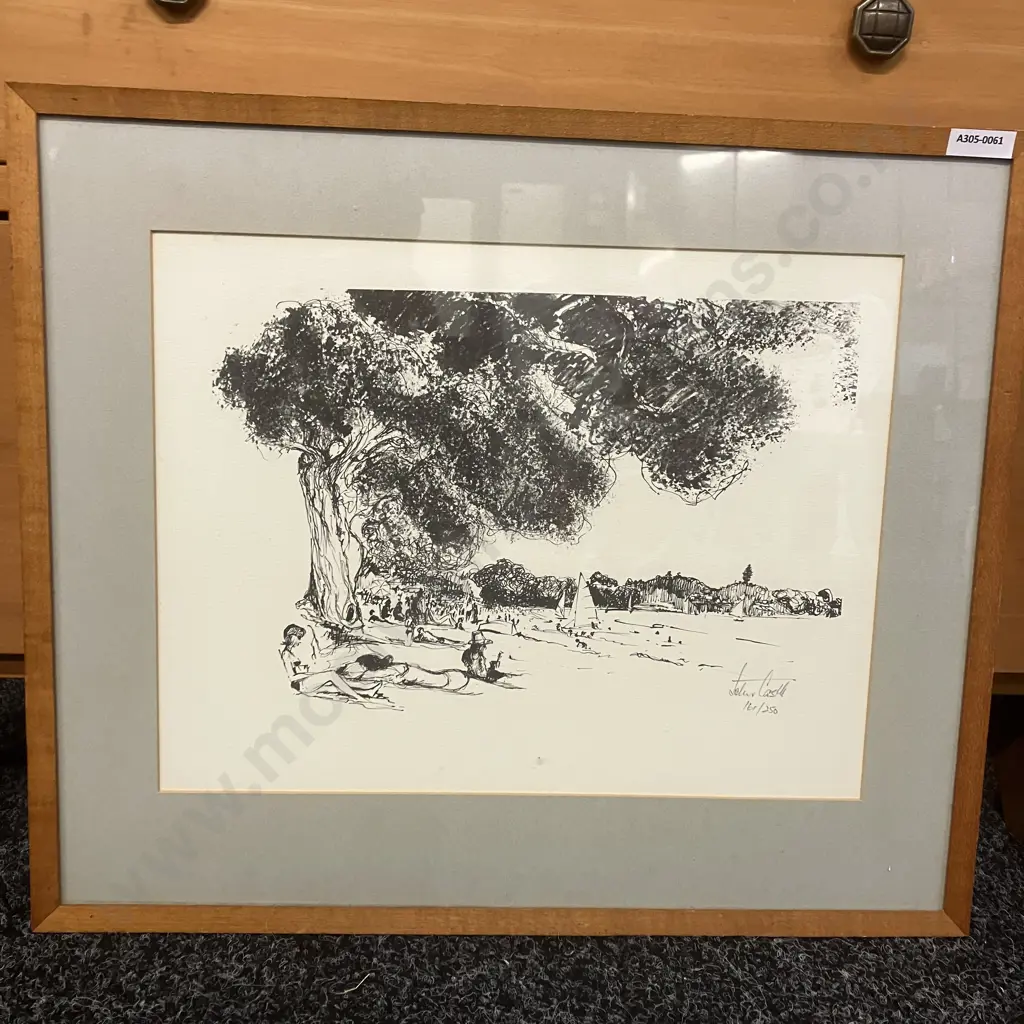 John Castle Signed Print 161/250 Limited Edition, Framed. 40 x 47cm Image 1++