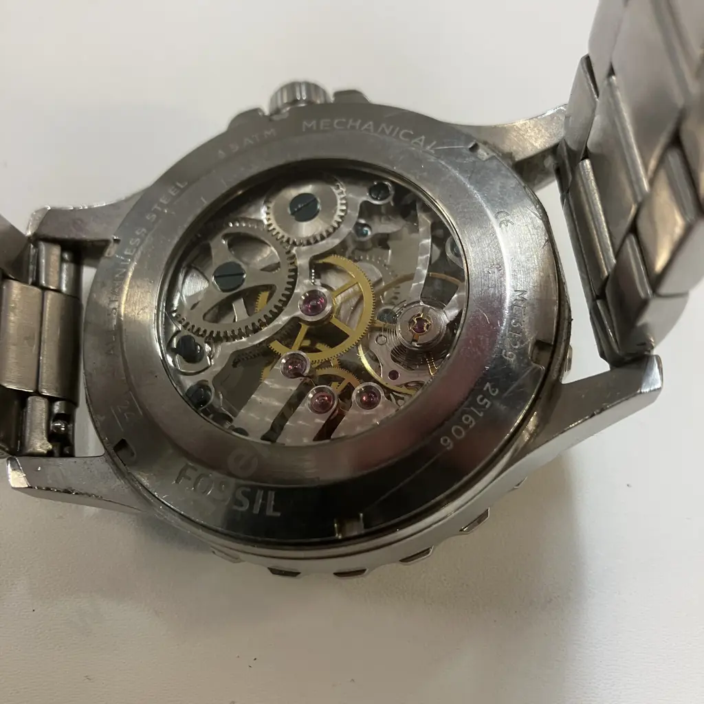 Men's Fossil Nate Automatic Stainless Steel Watch ME3129 Image 1++