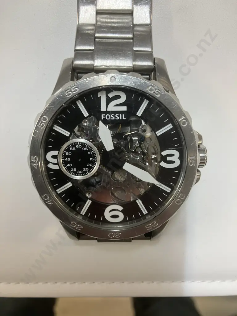 Men's Fossil Nate Automatic Stainless Steel Watch ME3129 Image 1++