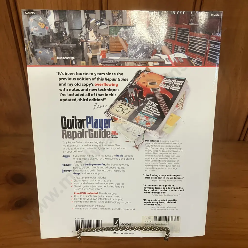 The Guitar Player Repair Guide 3rd Revised Edition- Dan Erlewine, Backbeat Books 2007, With DVD Image 1++