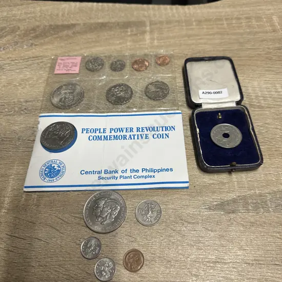 Assorted Coins Including NZ 1967 UNC Set