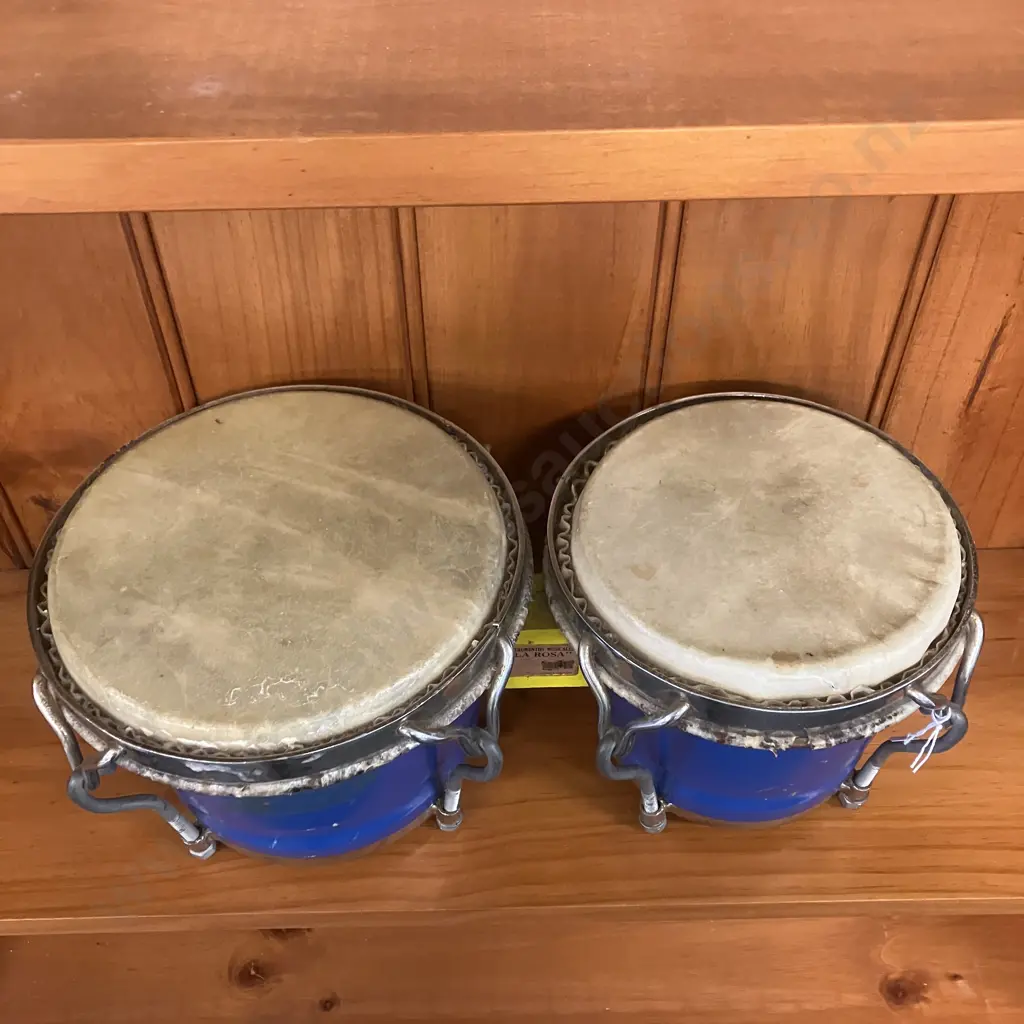 Vintage 'La Rosa' Bongo Drums Image 1++