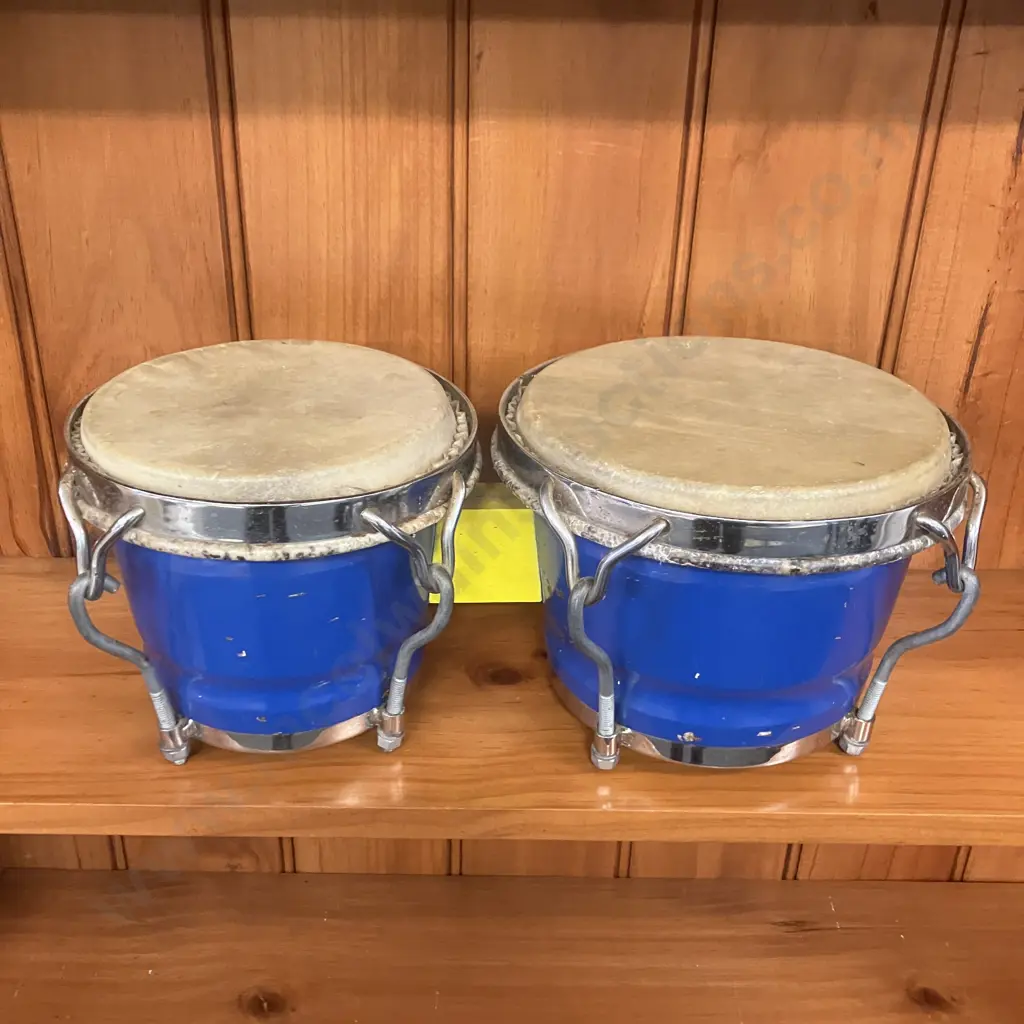 Vintage 'La Rosa' Bongo Drums Image 1++