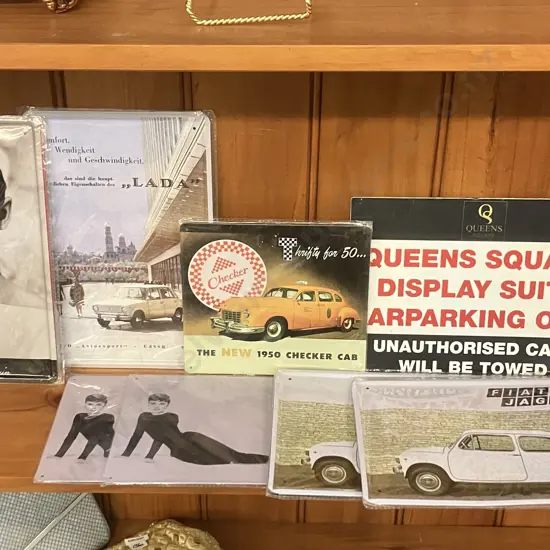 Assorted Tin Signs
