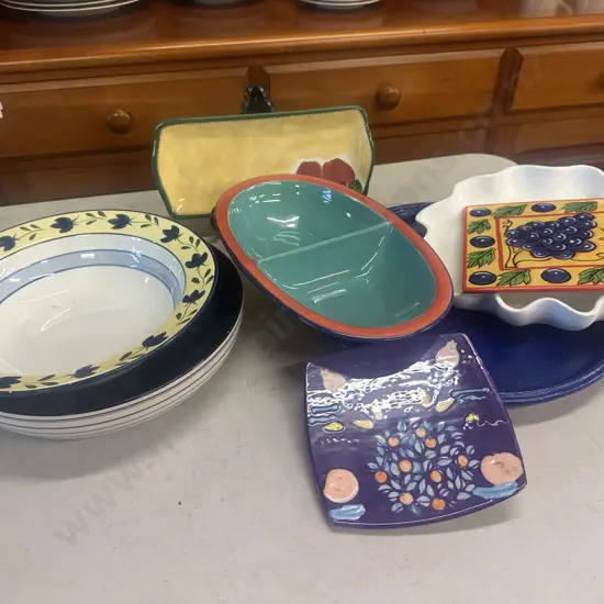 Selection Of Serving Ware Including Temuka Etc