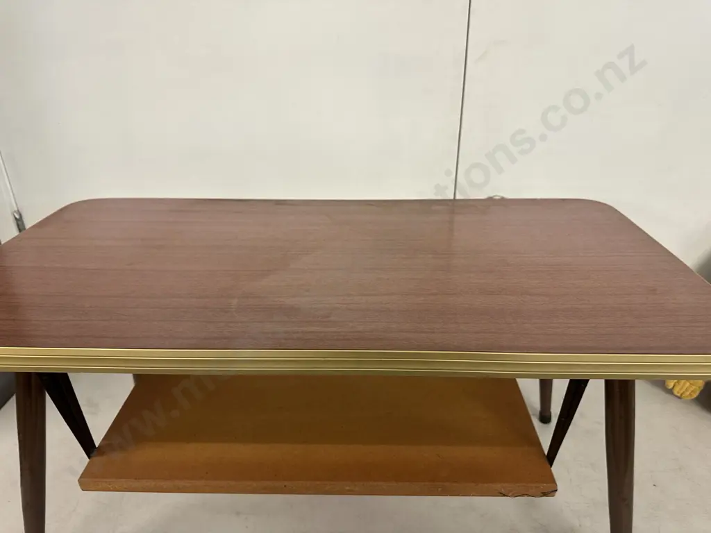 Retro Coffee Table Two Tier H39,W81,D40cm. Image 1++