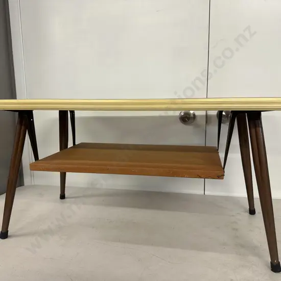 Retro Coffee Table Two Tier H39,W81,D40cm.