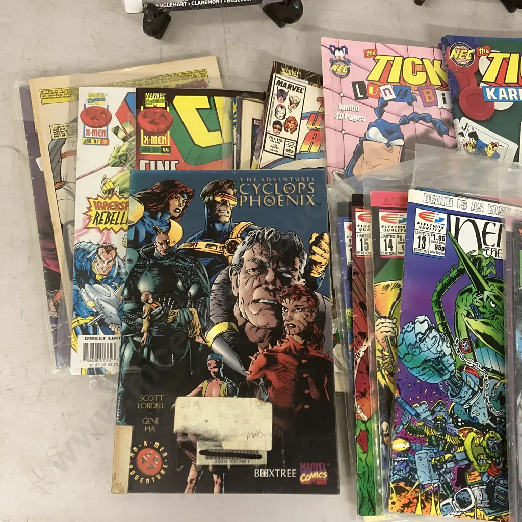 The Tick Omnibus & Comics, Marvel Comics Incl Fantastic Four Epic Collection & Nemesis The Warlock Comics Image 1++