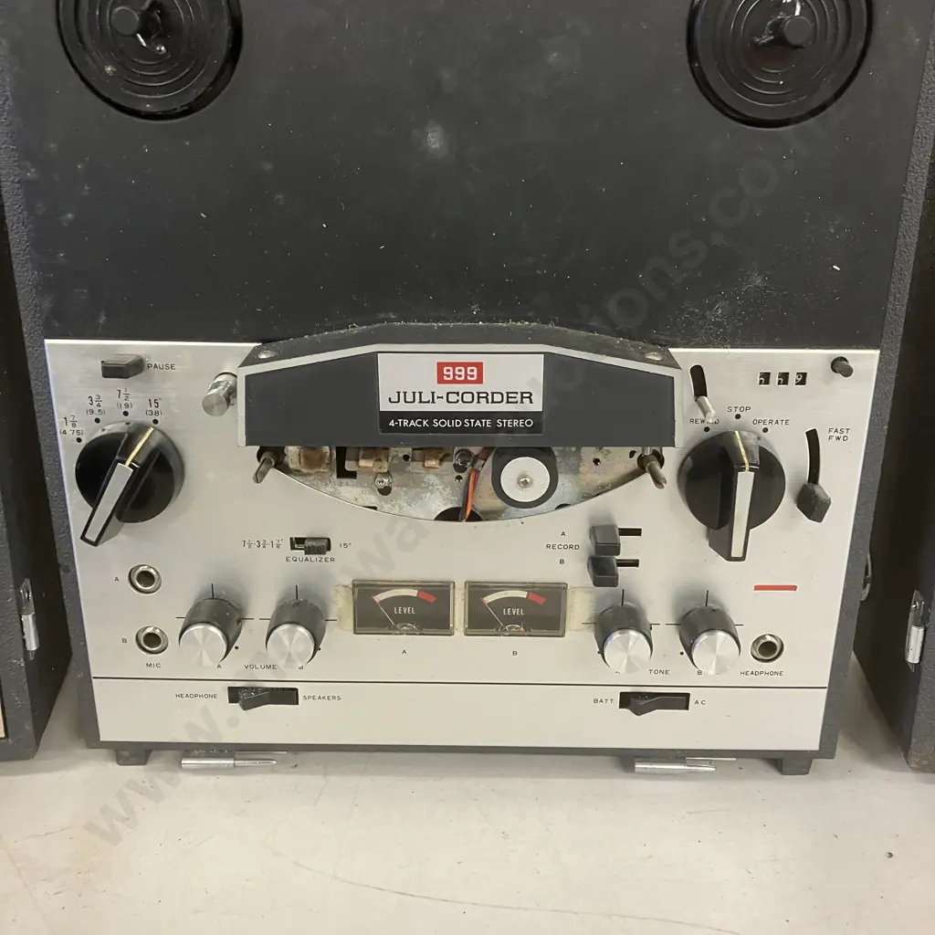 Vintage Juli-Corder 999 Reel To Reel, 4-Track (As Found) Image 1++