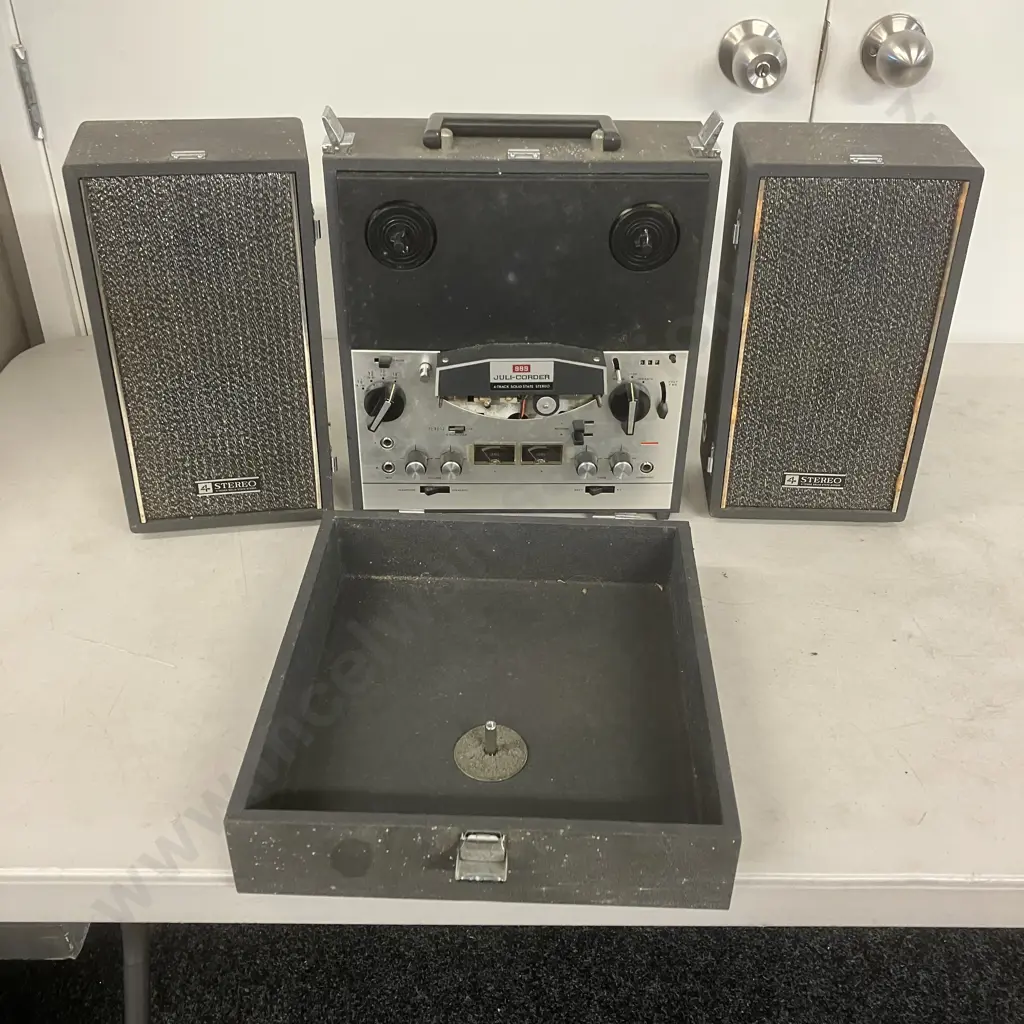 Vintage Juli-Corder 999 Reel To Reel, 4-Track (As Found) Image 1++