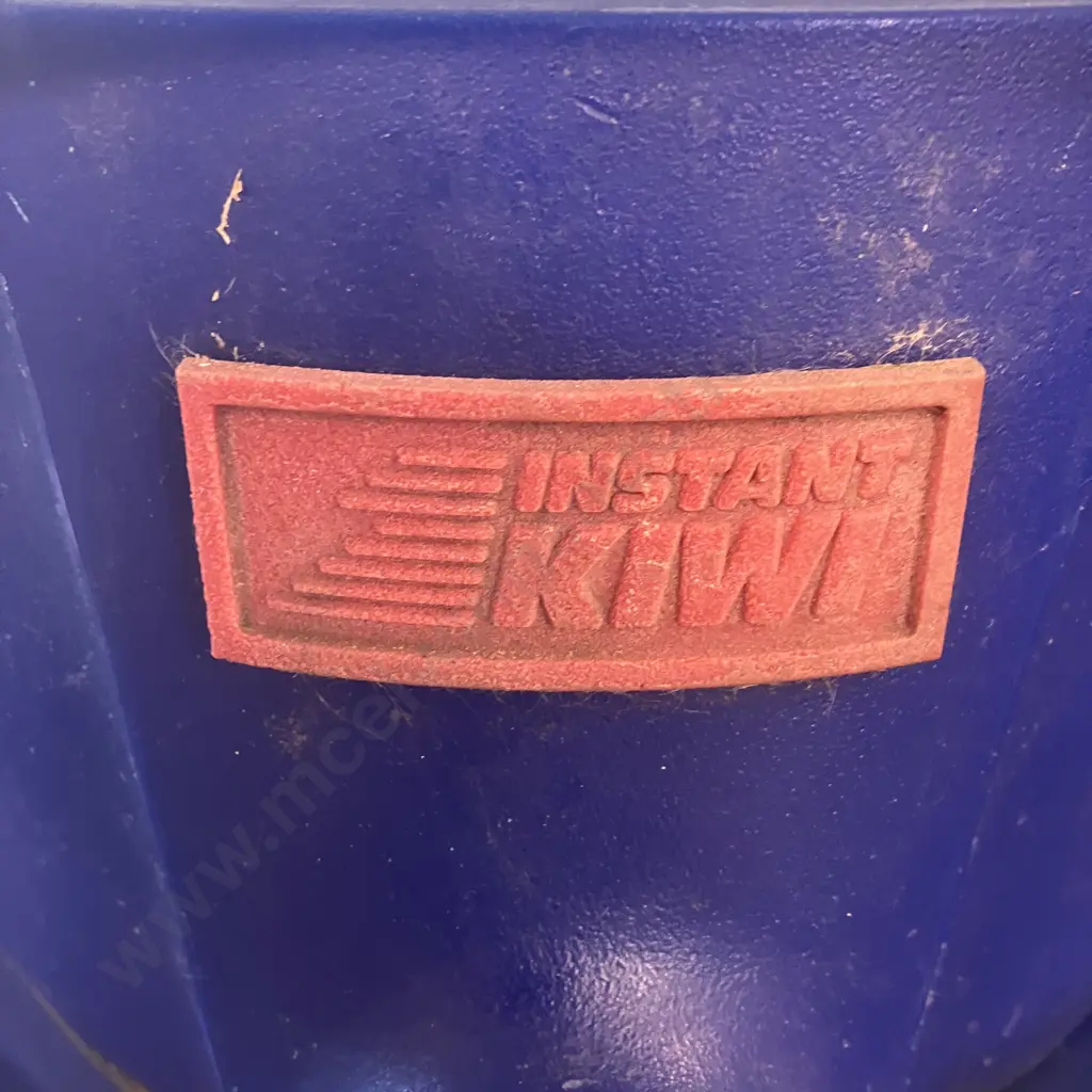 Vintage "Instant Kiwi" Scratchie Stand - Steel / Plastic With Stainless Steel Rail & Frosted Glass Top, 105 x 85cm Image 1++
