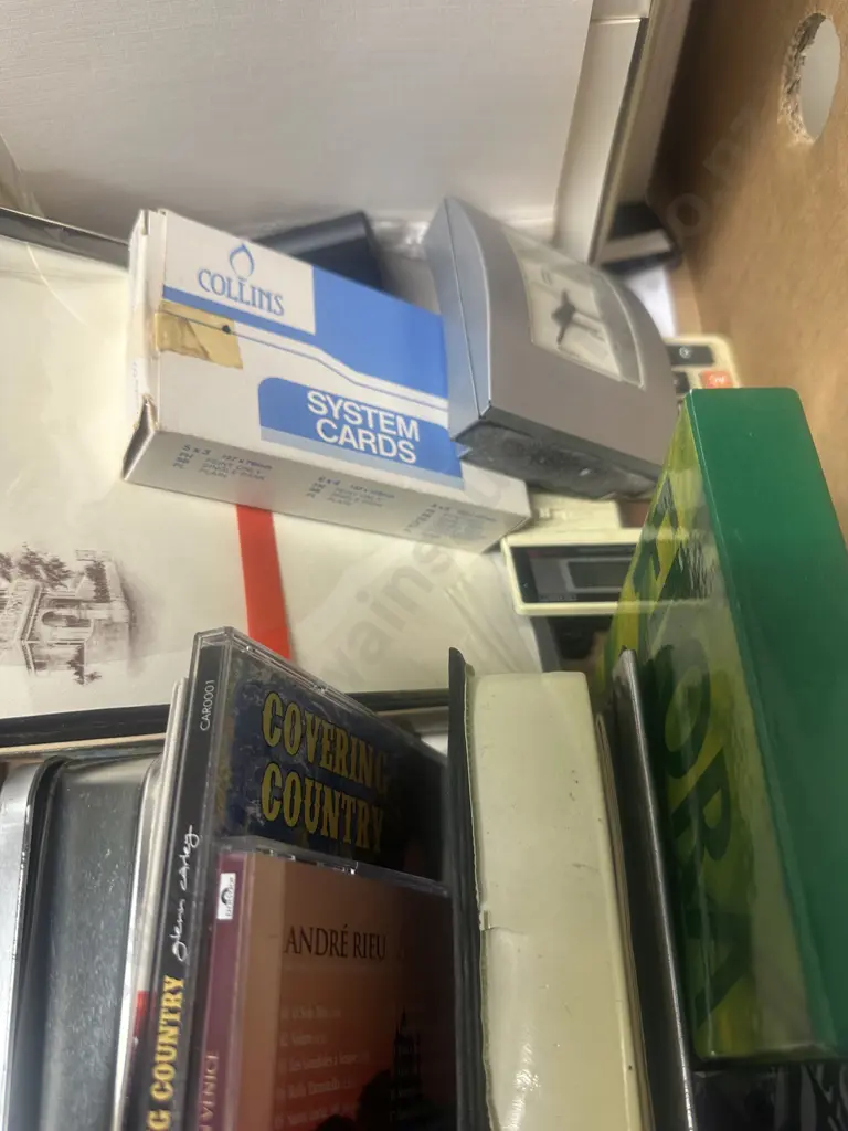 Box Lot Assorted Stationery Items Etc Image 1++