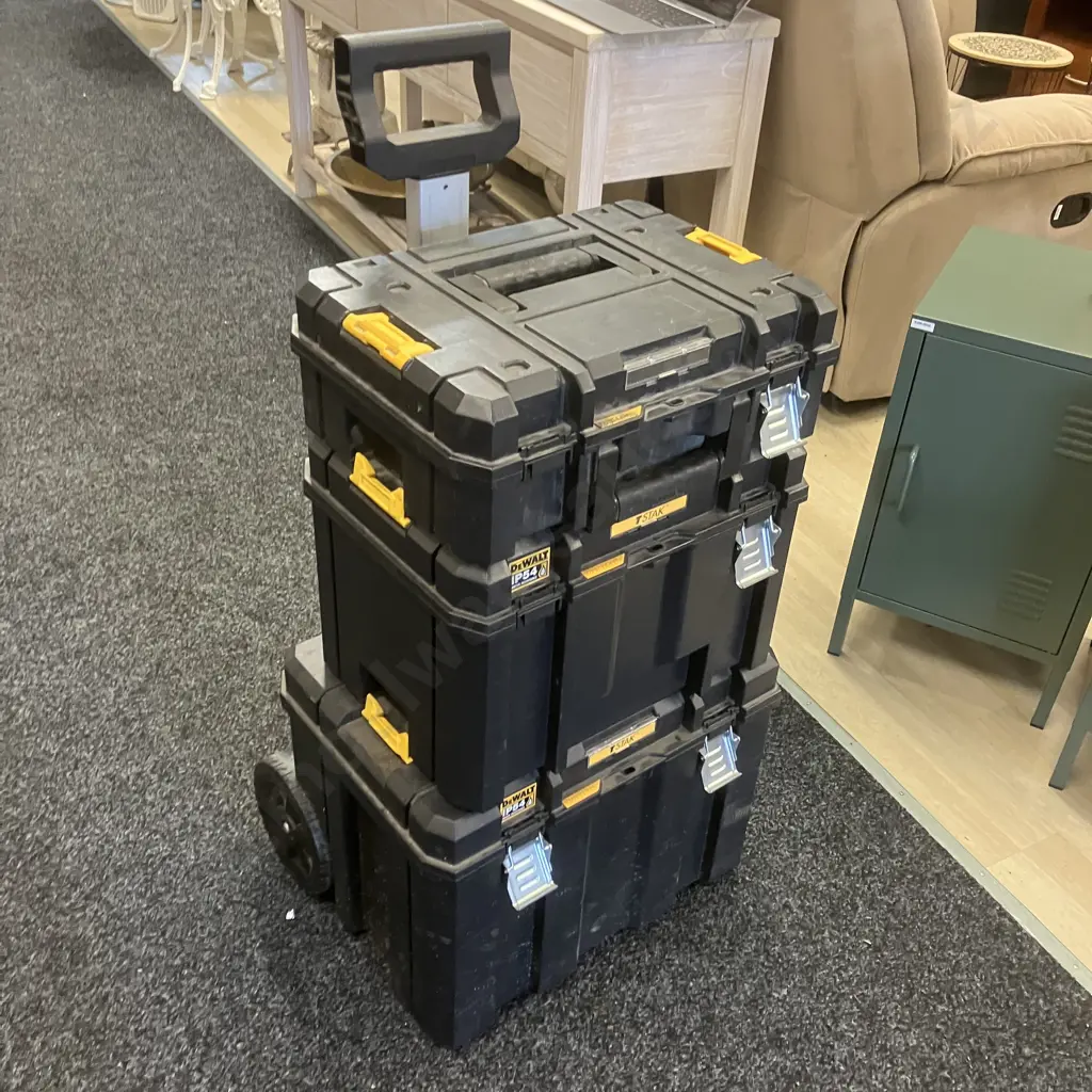 DeWalt TSTAK 3-In-1 Tower - Stackable Storage Tool Box System Image 1++