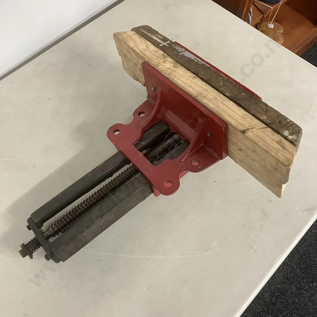 Vintage Parkinsons' Perfect Vise, Quick Release, 9" Jaws, Woodworking Vice Image 1++