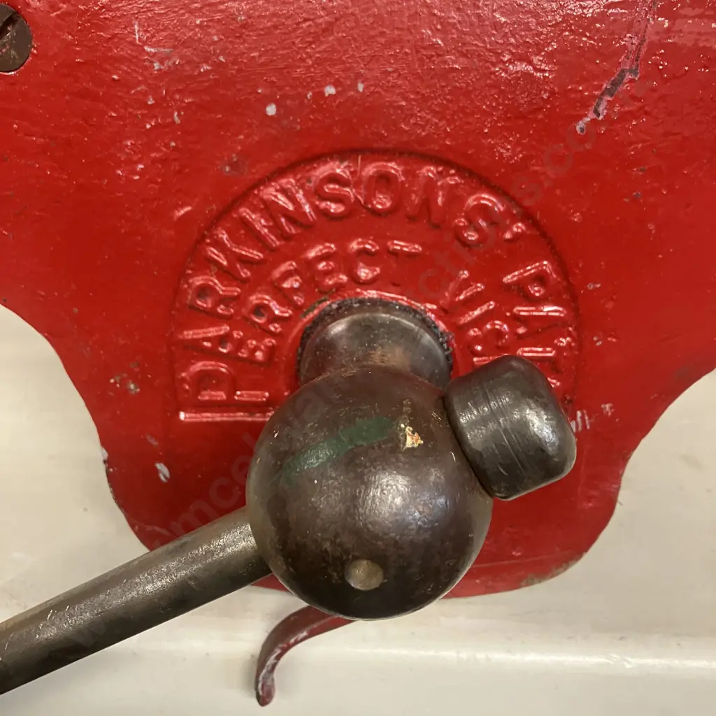 Vintage Parkinsons' Perfect Vise, Quick Release, 9" Jaws, Woodworking Vice Image 1++