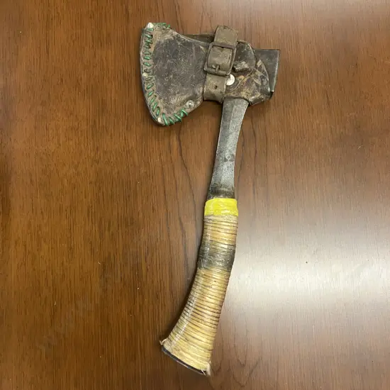 Vintage Estwing Hatchet With Leather Sheath - Made In USA