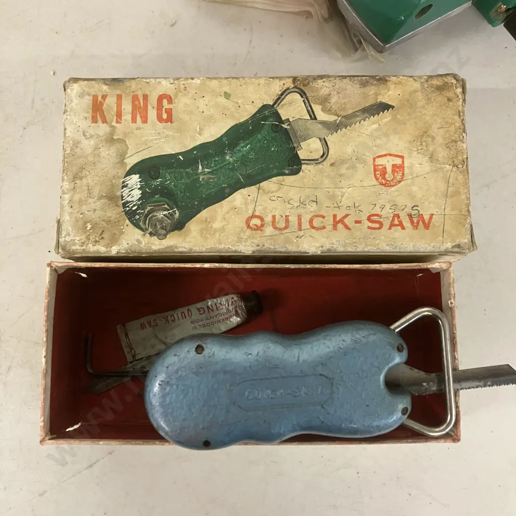 Ryobi Plane-It 82mm Hand Planer Model HL-82 & Vintage King Quick-Saw In Original Boxes Image 1++