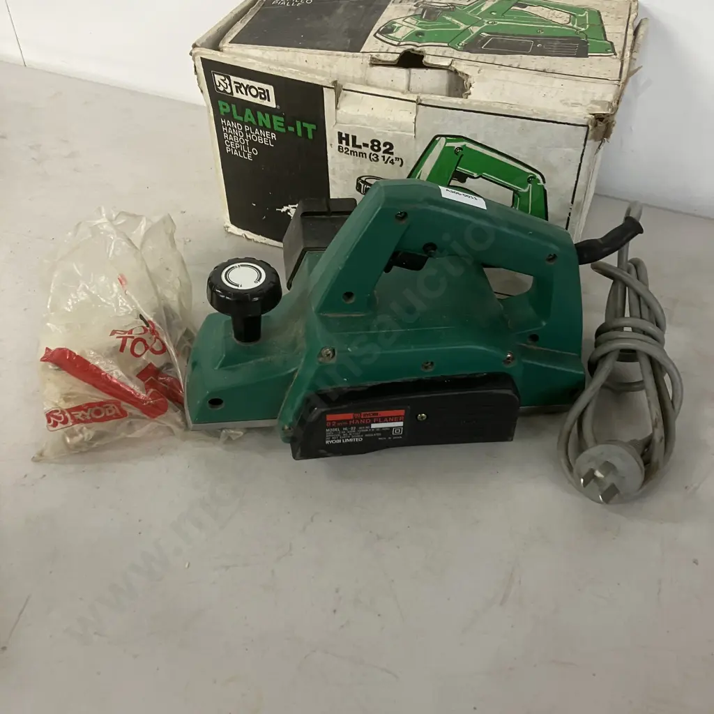 Ryobi Plane-It 82mm Hand Planer Model HL-82 & Vintage King Quick-Saw In Original Boxes Image 1++