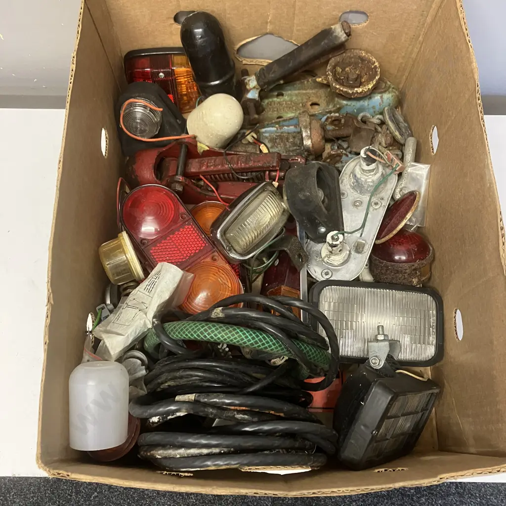 Box Lot Assorted Trailer Parts Image 1++