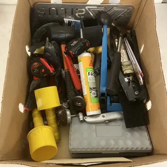 Box Lot Tools, Sanding Pads, Etc